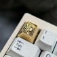 1U Brass Artisan Keycaps for Mechanical Keyboard Personalized Keycaps -Ayanami Rei
